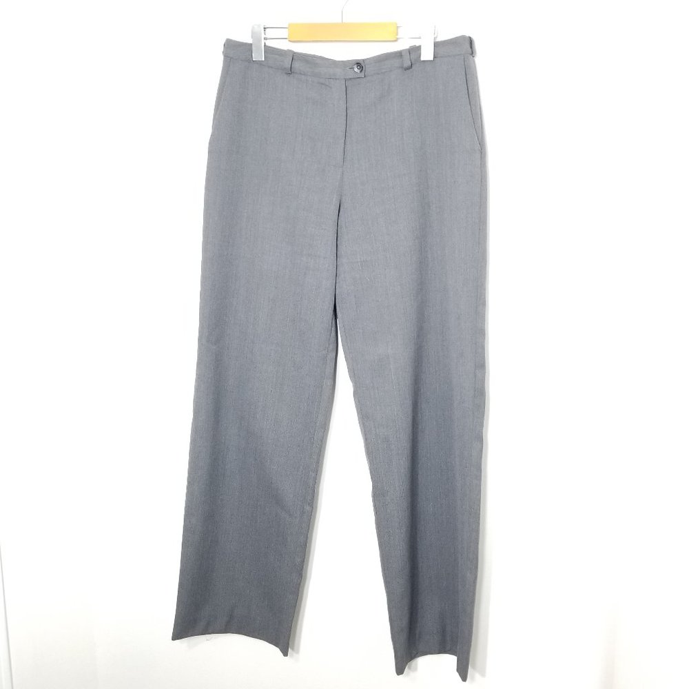 Tilley | Gray Wool Blend Straight Leg Slacks Pants